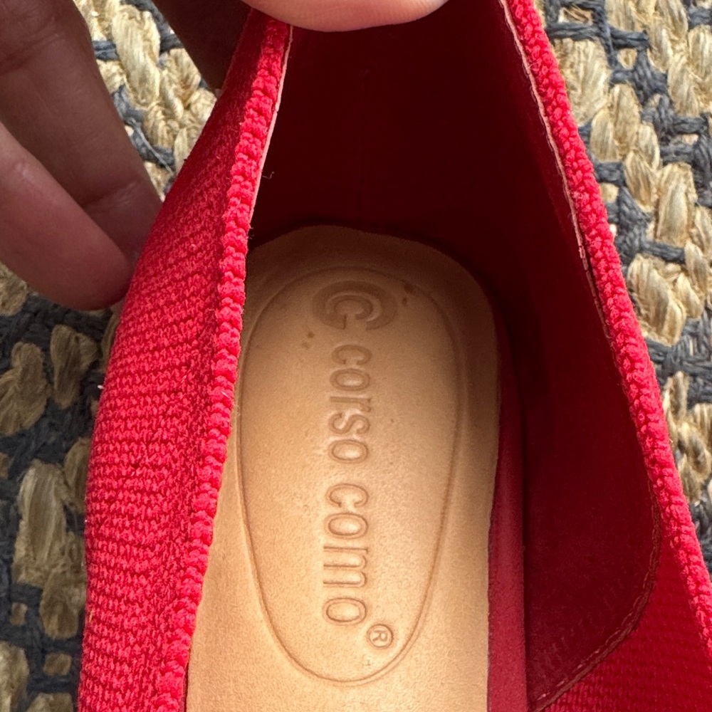 Corso Como Red Women's Flats - Picture 3 of 6